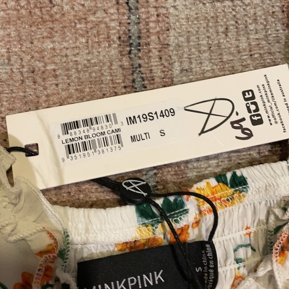 MinkPink Lemon Bloom Cami NWT - Picture 4 of 4